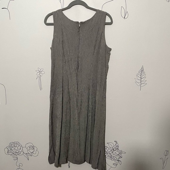 Vintage 90s Classic Black and White Striped Dress VALERIE STEVENS - Picture 4 of 4